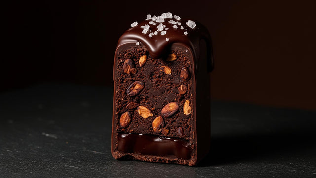 GOOD GUT Dark Chocolate Bar cross-section